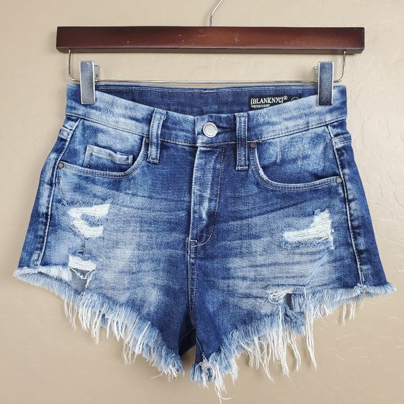 blank nyc cut off denim shorts